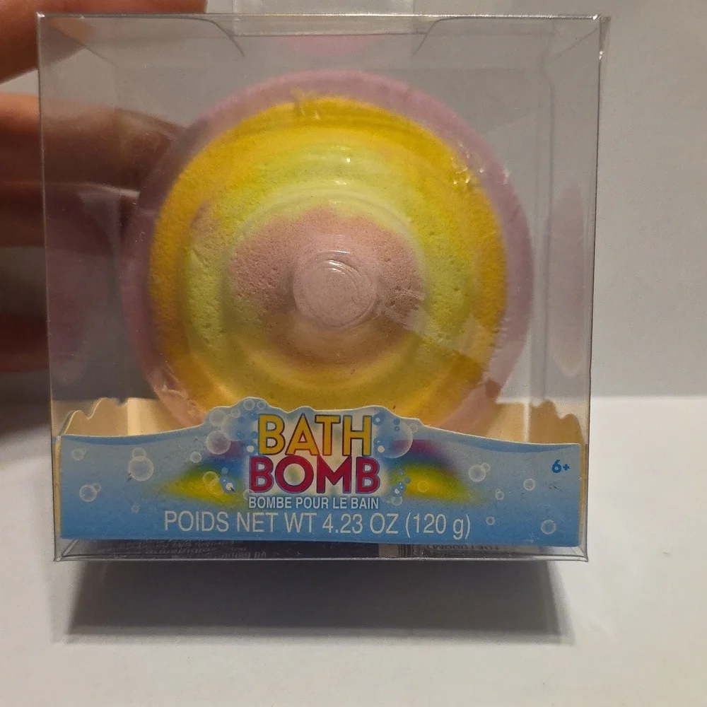 PINK RAINBOW UNICORN POOP BATH BOMB